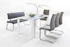 Sitzbank Arco - Leder Weiß - Edelstahl - 155cm Bild 5