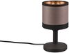 LED Tischleuchte mit Stoffschirm in Taupe/Gold, Touchfunktion, Höhe 22,5cm Bild 4