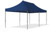 3x6 m Faltpavillon, PREMIUM Stahl 40mm, Seitenteile mit Panoramafenstern, blau Bild 2
