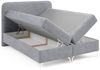 Boxspringbett Schlafzimmerbett EMILIO 200x220cm in Stoff Poso Grau Bild 4