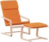 vidaXL Relaxsessel mit Hocker Dunkelgelb Stoff 3154420 Bild 3