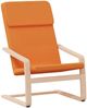 vidaXL Relaxsessel mit Hocker Dunkelgelb Stoff 3154420 Bild 5