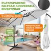 KESSER® Alu Ampelschirm Sonnenschirm + Abdeckung Ø300 cm / Ø350 cm mit Kurbelvorrichtung Kurbelschirm mit Ständer UV-Schutz Aluminium Wasserabweisende Bespannung - Schirm Gartenschirm Marktschirm 350cm, Weiß Bild 4