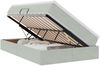 vidaXL Aufbewahrungsbett mit Matratze Hellgrau 120 x 200 cm Samt 3370293 Bild 2