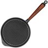 Skeppshult Grillpfanne, Gusseisen / Buchenholz schwarz, Ø 22 cm Bild 2