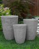 Blumentopf 2er Set grau rund 35 x 35 x 50 cm CAMIA Bild 3
