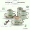 SÄNGER Espressotasse Set 12 tlg. Rio, 12-tlg, Steingut, Minze, Grün, 80 ml, VALUE COLLECTION Bild 4