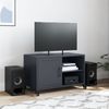 vidaXL TV-Schrank Anthrazit 68x39x43,5 cm Stahl 846670 Bild 3