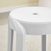 HOME DELUXE Hocker stapelbar NIVO – Weiß, 2er Set Bild 2