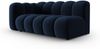 Micadoni Modulares Sofa Lupine 3-Sitzer Links Samtstoff Salvador Königsblau Bild 2