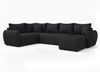AX LIVING Malatya U XL Wohnlandschaft U Form XXL Ecksofa Schwarz modern L Bild 2