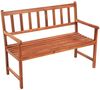 vidaXL Gartenbank mit Auflage 120 cm Massivholz Akazie 3063776 Bild 2