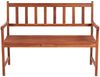 vidaXL Gartenbank mit Auflage 120 cm Massivholz Akazie 3063776 Bild 3