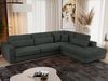 Freistehendes Ecksofa mit lose Kissen, L-form - SAVONA - rechts - Dunkelgrau Stoff Bild 3