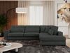 Freistehendes Ecksofa mit lose Kissen, L-form - SAVONA - rechts - Dunkelgrau Stoff Bild 2