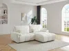 Vente-unique - ANELKO Sofa Stoff Weiß - B 171 cm x H 90 cm x L 242 cm Bild 1