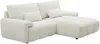 Vente-unique - ANELKO Sofa Stoff Weiß - B 171 cm x H 90 cm x L 242 cm Bild 3