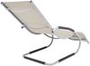 vidaXL Sonnenliege mit Kissen Aluminium und Textilene Creme 47778 Bild 4