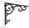 Relaxdays 4 x Regalwinkel antik schwarz Bild 5