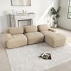 Ecksofa Beige aus Cordstoff, modulares rahmenloses Sofa mit ergonomischem Komfortdesign,298x178x75 cm Bild 2