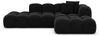 Samtstoff Ecksofa Formentera Lounge L Form - Samtstoff - schwarz - Rechts Bild 3