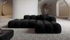 Samtstoff Ecksofa Formentera Lounge L Form - Samtstoff - schwarz - Rechts Bild 2