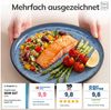 Steingut Geschirrset 12 Pers. Ibiza 36-tlg Hochwertiges Mediterranes TEST SEHR GUT Steingut Geschirr Set - Schüssel- und Teller Set - Tafelservice 12 Personen Geschirrsets Pure Living in Tiefblau Bild 3