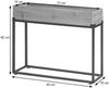 Hochbeet HWC-L32, Pflanzkasten Blumenkasten Gemüsebeet, Holz-Stahl 62x80x16cm ~ Gestell schwarz, naturfarben Bild 3