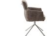 2er Set QueBec Esszimmerstuhl grau Stoffbezug 60cm x 92cm x 64cm Bild 4