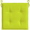 vidaXL Gartenstuhl-Kissen 6 Stk. Knallgrün 50x50x4 cm Oxford-Gewebe 314064 Bild 4