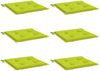 vidaXL Gartenstuhl-Kissen 6 Stk. Knallgrün 50x50x4 cm Oxford-Gewebe 314064 Bild 3