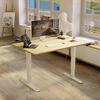 CLAIKS Elektrischer Schreibtisch Höhenverstellbar 140×70cm Beige Bild 2