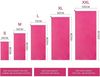 Mikrofaser Handtuch Ultra Leicht Schnelltrocknend Fuchsia XL 180cm x 90cm Bild 2