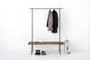 Garderobe Nussbaum 01 L 150 x 40 x 190 schwarz Bild 2