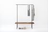 Garderobe Nussbaum 01 L 150 x 40 x 190 schwarz Bild 3