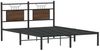 Doppelbett, Bettgestell Modernen ohne Matratze Braun Eiche 137x190 cm Holzwerkstoff d1884e Bild 3