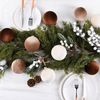 ABC 15-teiliges Dekokranz-Set, für Weihnachten, braun, Kunststoff / Plüsch, 9 x 41 x 25 cm Bild 4