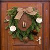 ABC 15-teiliges Dekokranz-Set, für Weihnachten, braun, Kunststoff / Plüsch, 9 x 41 x 25 cm Bild 5