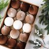 ABC 15-teiliges Dekokranz-Set, für Weihnachten, braun, Kunststoff / Plüsch, 9 x 41 x 25 cm Bild 2