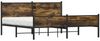 vidaXL Metallbett ohne Matratze Räuchereiche 180x200 cm 3301387 Bild 3