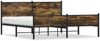 vidaXL Metallbett ohne Matratze Räuchereiche 180x200 cm 3301387 Bild 2