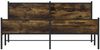 vidaXL Metallbett ohne Matratze Räuchereiche 180x200 cm 3301387 Bild 5