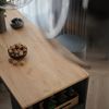 Bartisch-Set Repose Anthrazit/Goldkraft Eiche 45 x 110 cm mit 2 Barhockern Vicco Bild 5