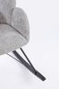 Schaukelsessel Sibilla aus Boucle-Stoff, klassisches Design, hellgrau, gepolstert, Metallgestell Bild 5
