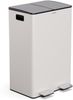 Klarstein EcoVista Mülleimer - 60L Abfalleimer mit 2 Fächern & 3L Kompostbehälter, Soft-Close, Edelstahl, Küchen-Abfalleimer, Mülltrennsystem Bild 3
