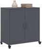 Sideboard, Kommode Anthrazit 68x39x72 cm Stahl j934p Bild 4