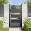 vidaXL Gartentor Abschließbar Schwarz 100x180 cm Aluminium 42004149 Bild 3