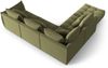 Micadoni Ecksofa Bloom 5-Sitzer Links Samt Hellgrün Bild 3