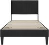 vidaXL Bettrahmen mit Kopfteil Schwarz 80 x 200 cm Samt 42027471 Bild 4