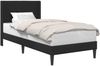 vidaXL Bettrahmen mit Kopfteil Schwarz 80 x 200 cm Samt 42027471 Bild 2